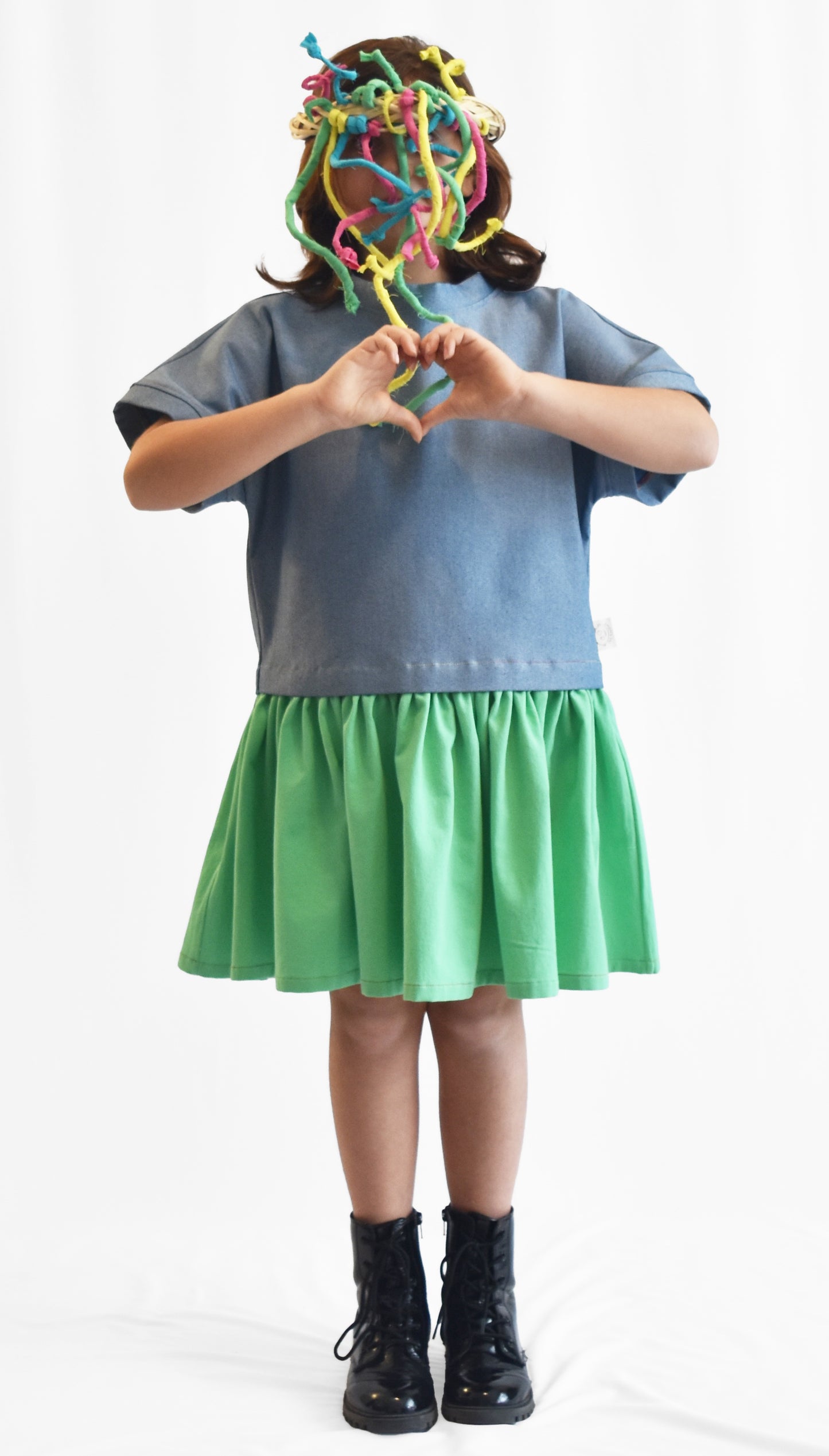 SheKnows Brand fun dress for girls, changeable to top, option for mommy-and-me dress