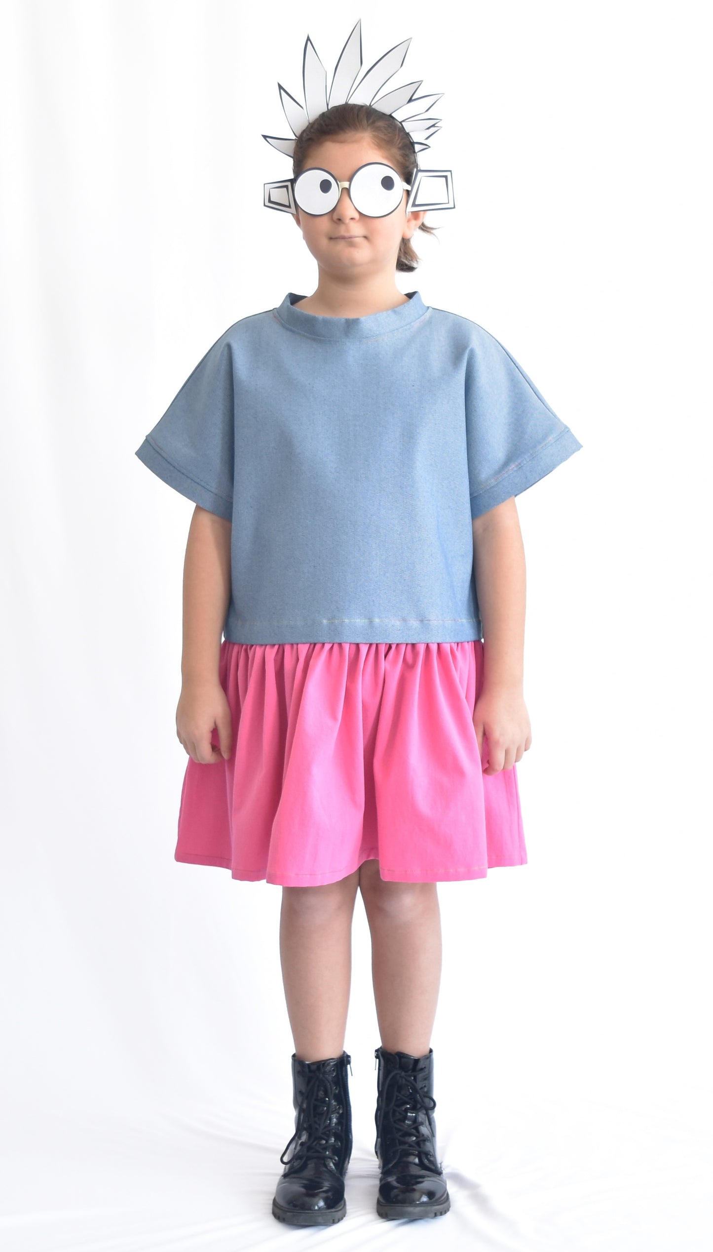 SheKnows Brand fun dress for girls, changeable to top, option for mommy-and-me dress