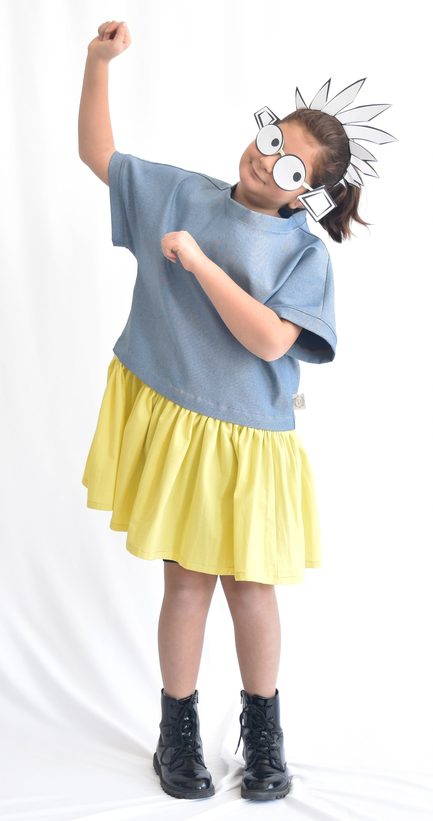 SheKnows Brand fun dress for girls, changeable to top, option for mommy-and-me dress