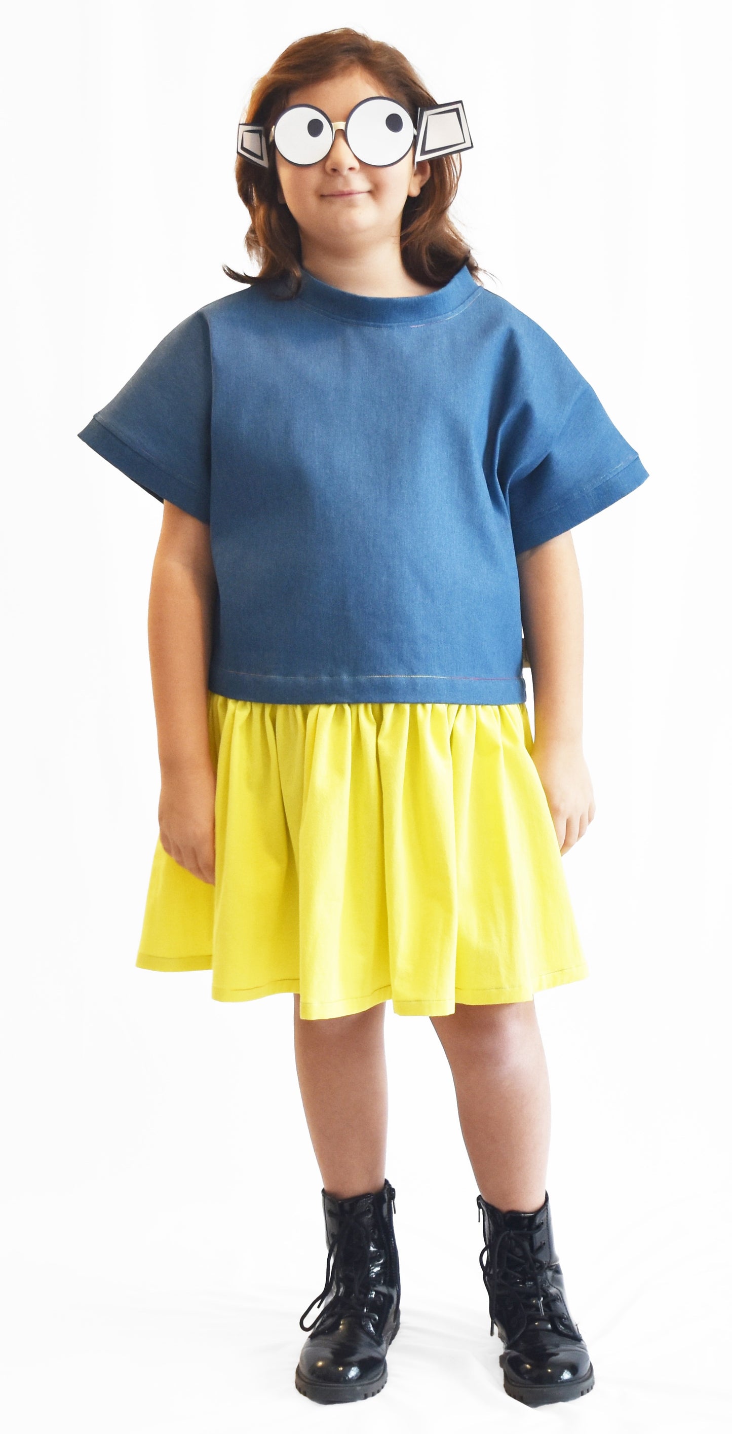 SheKnows Brand fun dress for girls, changeable to top, option for mommy-and-me dress